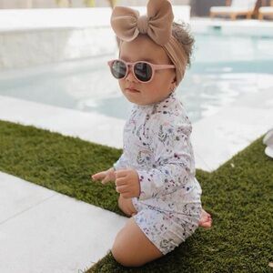 Current Tyed ISLA long sleeve rashgaurd swim suit floral size 6 months baby swim